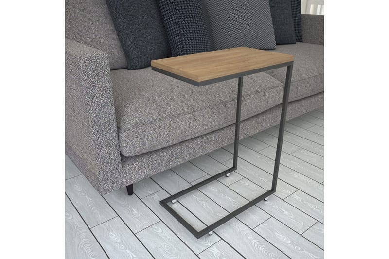 Maddeson Sidobord 46 cm - Mörk Natur/Svart - Möbler - Vardagsrum - Soffbord & vardagsrumsbord - Brickbord