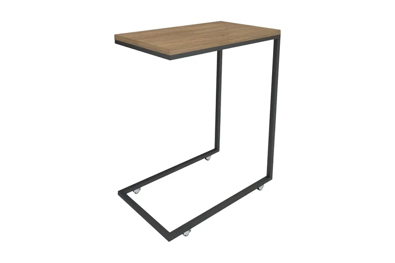 Maddeson Sidobord 46 cm - Mörk Natur/Svart - Möbler - Vardagsrum - Soffbord & vardagsrumsbord - Brickbord