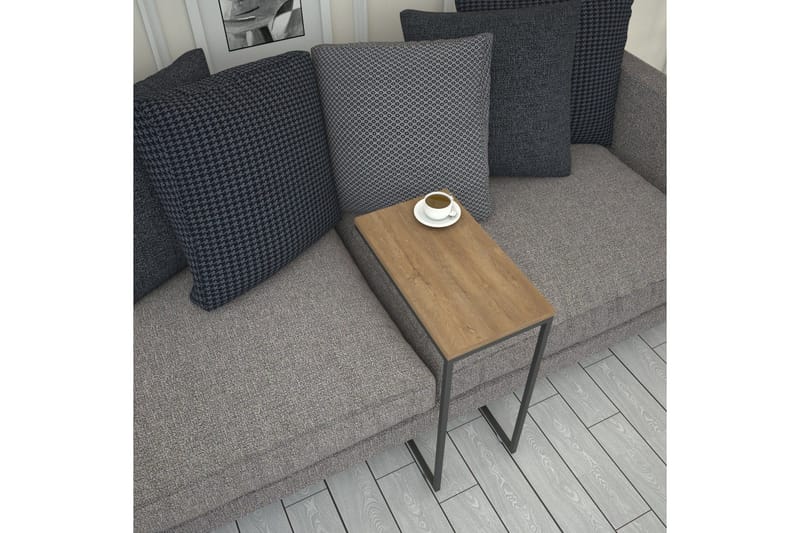 Maddeson Sidobord 46 cm - Mörk Natur/Svart - Möbler - Vardagsrum - Soffbord & vardagsrumsbord - Brickbord