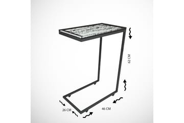 Maddeson Sidobord 46 cm - Mörk Natur/Svart - Möbler - Vardagsrum - Soffbord & vardagsrumsbord - Brickbord