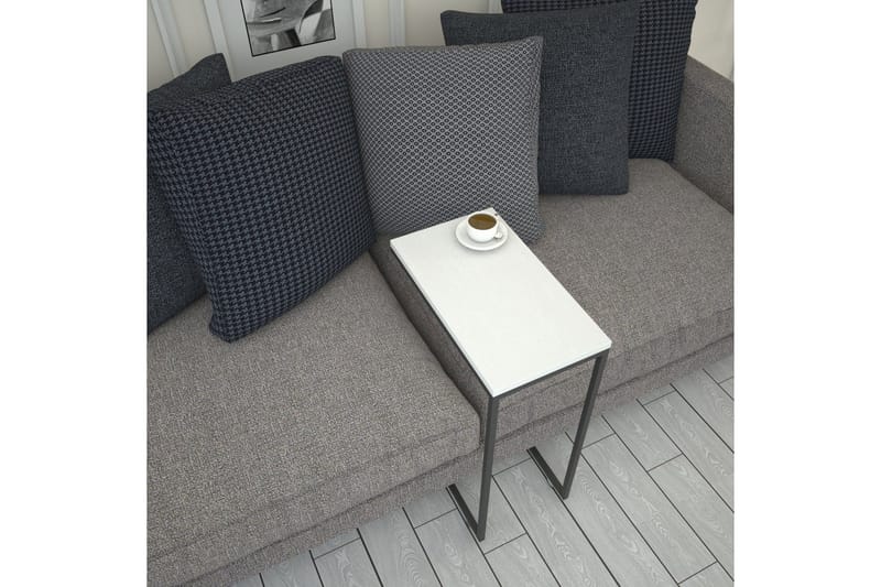Maddeson Sidobord 46 cm - Vit - Möbler - Vardagsrum - Soffbord & vardagsrumsbord - Brickbord