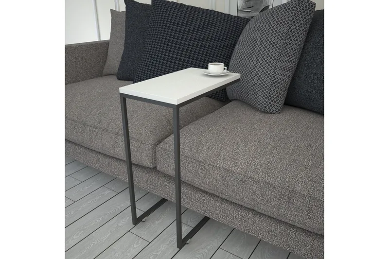 Maddeson Sidobord 46 cm - Vit - Möbler - Vardagsrum - Soffbord & vardagsrumsbord - Brickbord