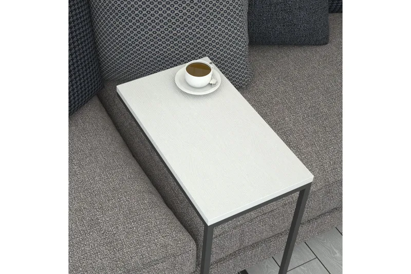 Maddeson Sidobord 46 cm - Vit - Möbler - Vardagsrum - Soffbord & vardagsrumsbord - Brickbord