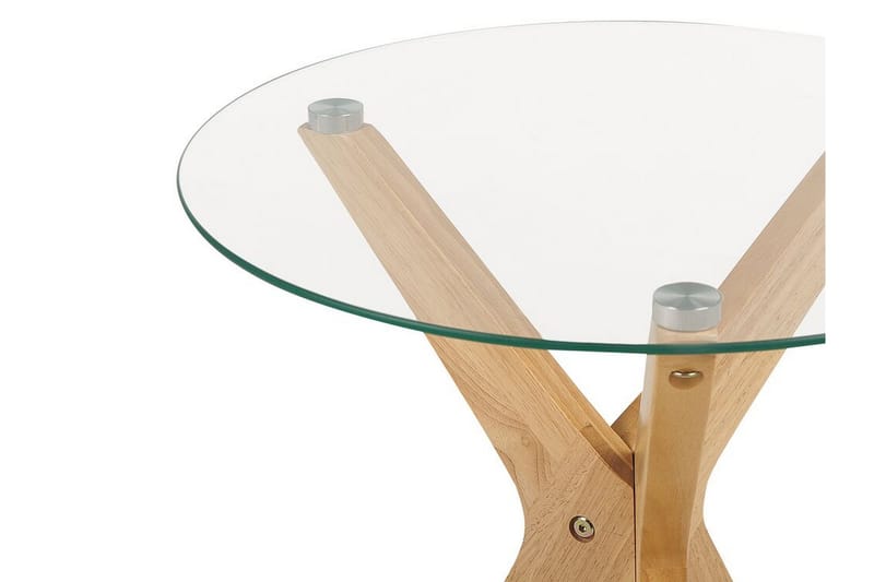 Brion Sidobord 45 cm - Transparent/Ljust trä - Möbler - Vardagsrum - Soffbord & vardagsrumsbord - Brickbord