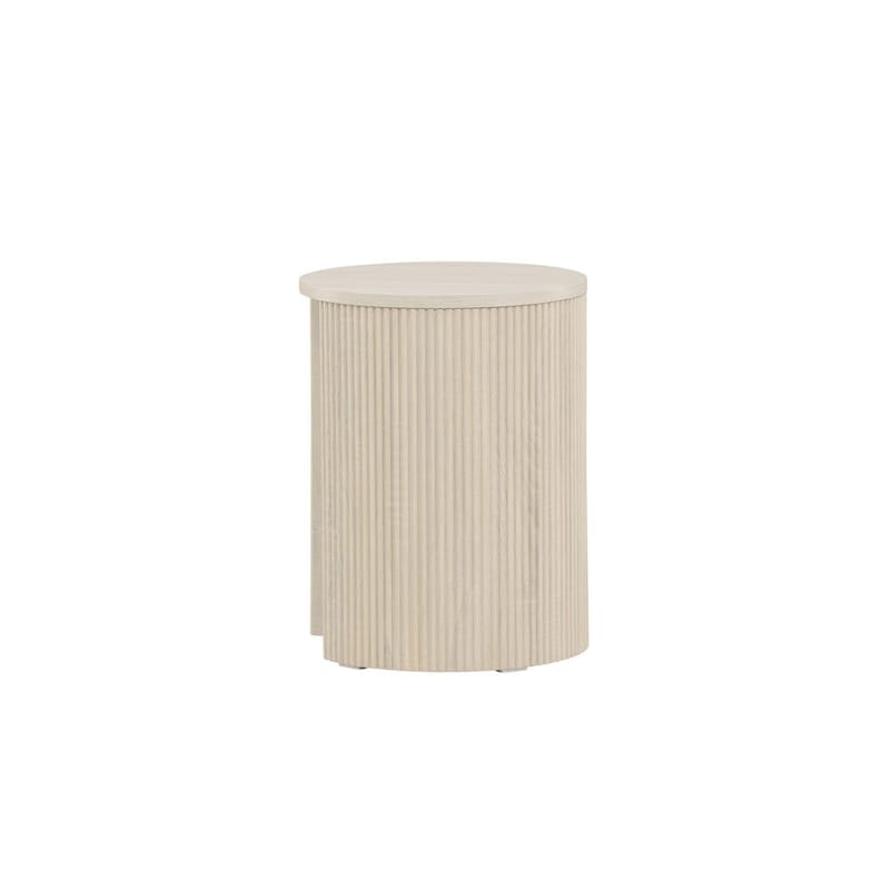 Bristol Sidobord 40 cm - Whitewash - Möbler - Vardagsrum - Soffbord & vardagsrumsbord - Sidobord & lampbord