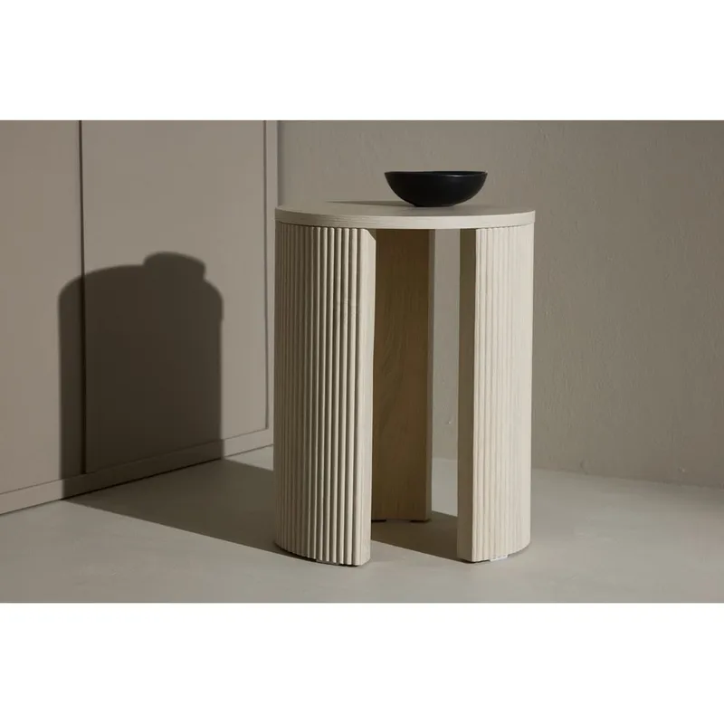 Bristol Sidobord 40 cm - Whitewash - Möbler - Vardagsrum - Soffbord & vardagsrumsbord - Sidobord & lampbord