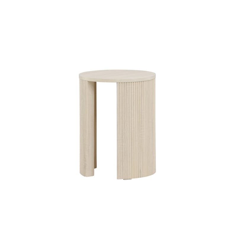 Bristol Sidobord 40 cm - Whitewash - Möbler - Vardagsrum - Soffbord & vardagsrumsbord - Sidobord & lampbord