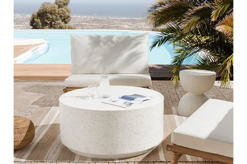 Bruder Soffbord 90 cm Rund Rund - Vit - Möbler - Vardagsrum - Soffbord & vardagsrumsbord - Soffbord