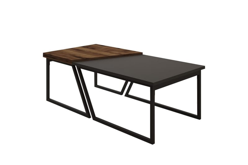 Bulskoll Soffbord 120 cm - Antracit/Valnöt - Möbler - Vardagsrum - Soffbord & vardagsrumsbord - Soffbord