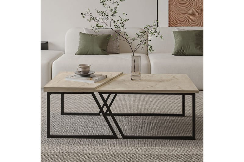 Bulskoll Soffbord 120 cm - Travertine - Möbler - Vardagsrum - Soffbord & vardagsrumsbord - Satsbord