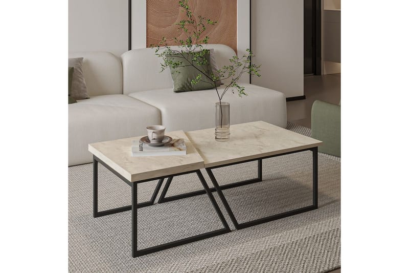 Bulskoll Soffbord 120 cm - Travertine - Möbler - Vardagsrum - Soffbord & vardagsrumsbord - Soffbord