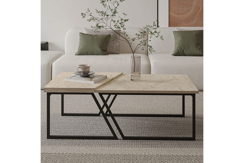 Bulskoll Soffbord 120 cm - Travertine - Möbler - Vardagsrum - Soffbord & vardagsrumsbord - Soffbord