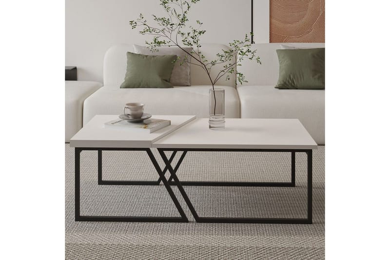 Bulskoll Soffbord 120 cm - Vit - Möbler - Vardagsrum - Soffbord & vardagsrumsbord - Satsbord