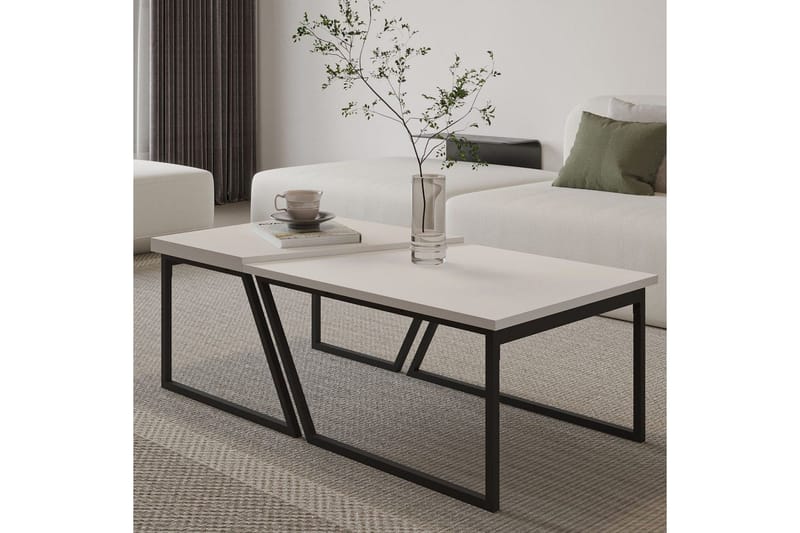 Bulskoll Soffbord 120 cm - Vit - Möbler - Vardagsrum - Soffbord & vardagsrumsbord - Satsbord