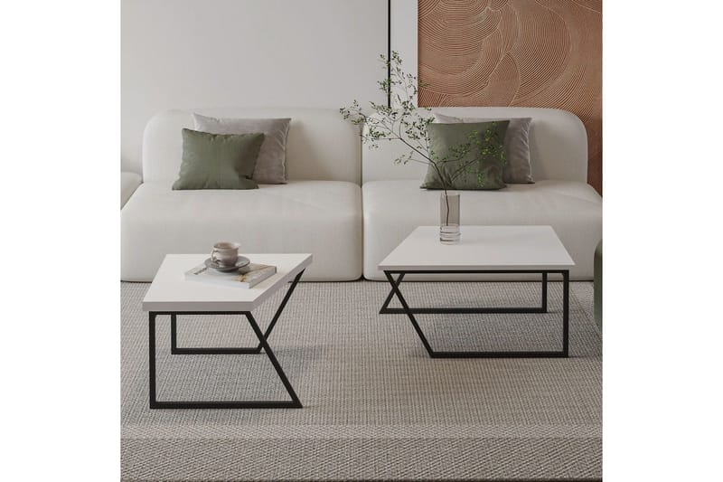 Bulskoll Soffbord 120 cm - Vit - Möbler - Vardagsrum - Soffbord & vardagsrumsbord - Satsbord