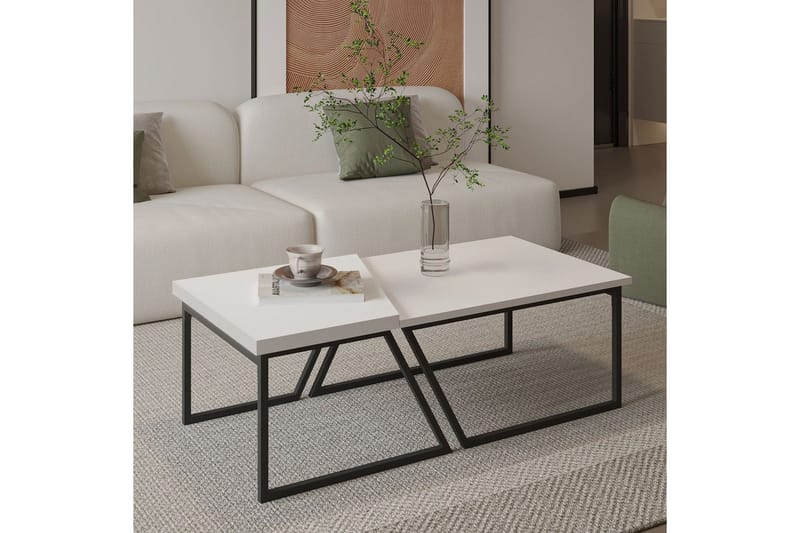 Bulskoll Soffbord 120 cm - Vit - Möbler - Vardagsrum - Soffbord & vardagsrumsbord - Soffbord