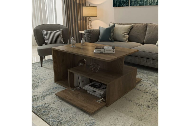 Bulvari Soffbord 90 cm - Valnöt - Möbler - Vardagsrum - Soffbord & vardagsrumsbord - Soffbord