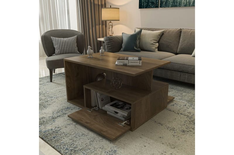 Bulvari Soffbord 90 cm - Valnöt - Möbler - Vardagsrum - Soffbord & vardagsrumsbord - Soffbord