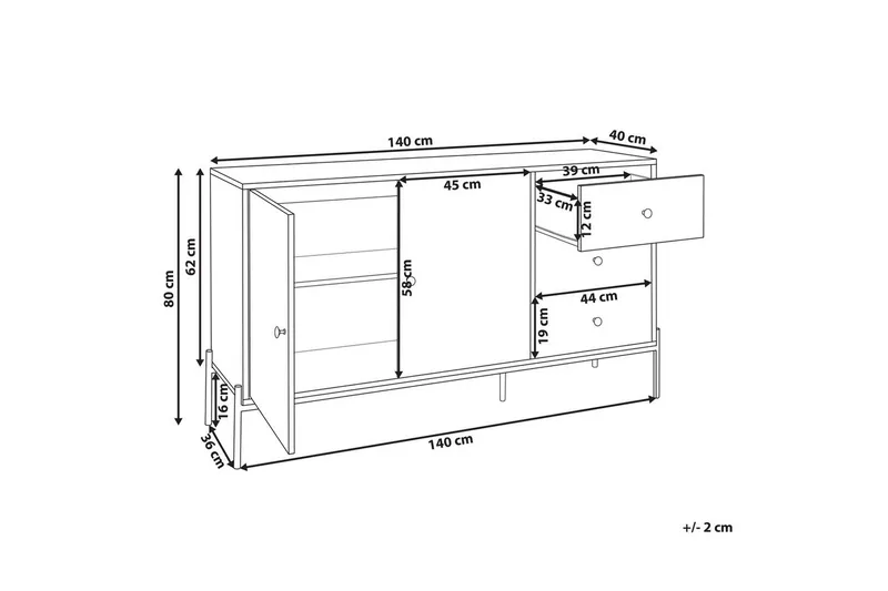 Byrå Arizona - Förvaring - Förvaringsmöbler - Skänkar & sideboards