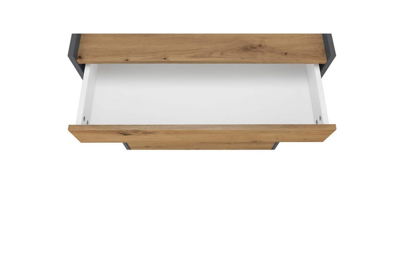 Byrå Kosmo Antracit/Ek, 4 lådor - Antracit/Ek, 4 lådor - Möbler - Vardagsrum - Soffbord & vardagsrumsbord - Avlastningsbord & konsolbord