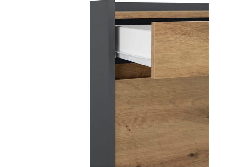 Byrå Kosmo Antracit/Ek, 8 lådor - Antracit/Ek, 8 lådor - Möbler - Vardagsrum - Soffbord & vardagsrumsbord - Avlastningsbord & konsolbord