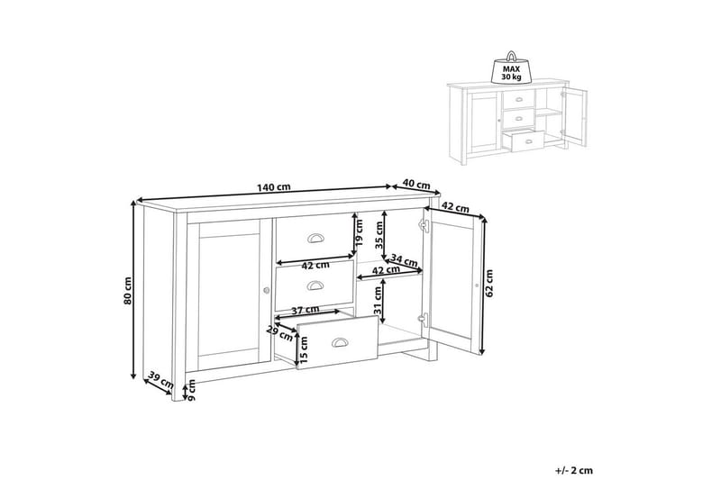Byrå Lansin - Förvaring - Förvaringsmöbler - Skänkar & sideboards