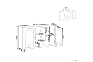 Byrå Lansin - Förvaring - Förvaringsmöbler - Skänkar & sideboards