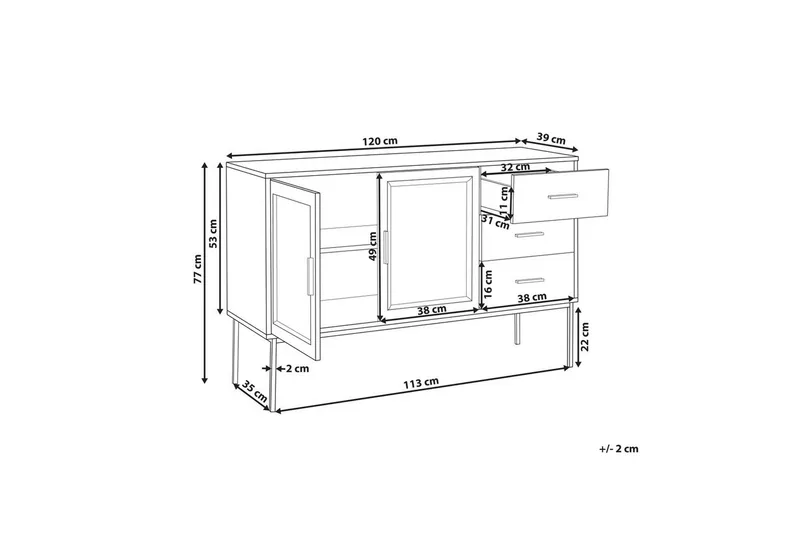 Byrå Pasco - Möbler - Vardagsrum - Soffbord & vardagsrumsbord - Brickbord