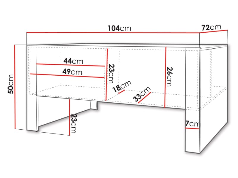Calvenn Soffbord 104 cm - Möbler - Vardagsrum - Soffbord & vardagsrumsbord - Soffbord