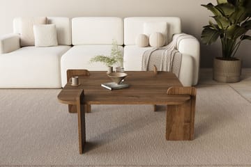 Campwell Soffbord 90 cm Kvadratisk - Valnöt - Möbler - Vardagsrum - Soffbord & vardagsrumsbord - Soffbord