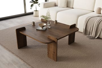 Campwell Soffbord 90 cm Kvadratisk - Valnöt - Möbler - Vardagsrum - Soffbord & vardagsrumsbord - Soffbord