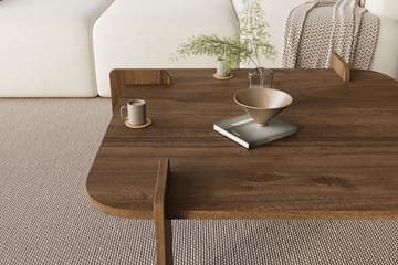 Campwell Soffbord 90 cm Kvadratisk - Valnöt - Möbler - Vardagsrum - Soffbord & vardagsrumsbord - Soffbord