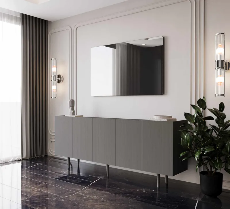 Capella Konsolbord 200x60x40 cm - Grå - Möbler - Vardagsrum - Soffbord & vardagsrumsbord - Avlastningsbord & konsolbord