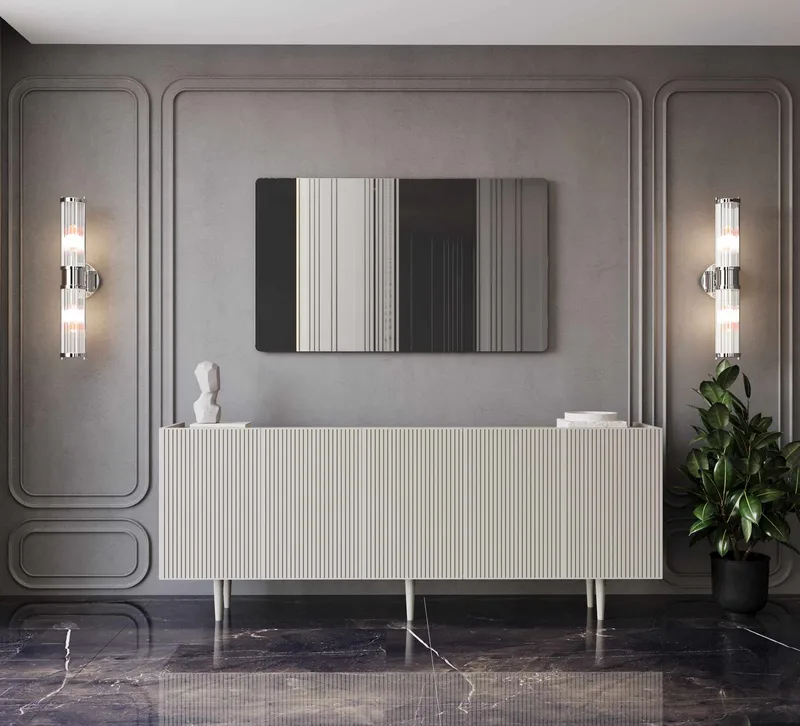 Capella Konsolbord 200x60x40 cm - Sandsten - Möbler - Vardagsrum - Soffbord & vardagsrumsbord - Avlastningsbord & konsolbord