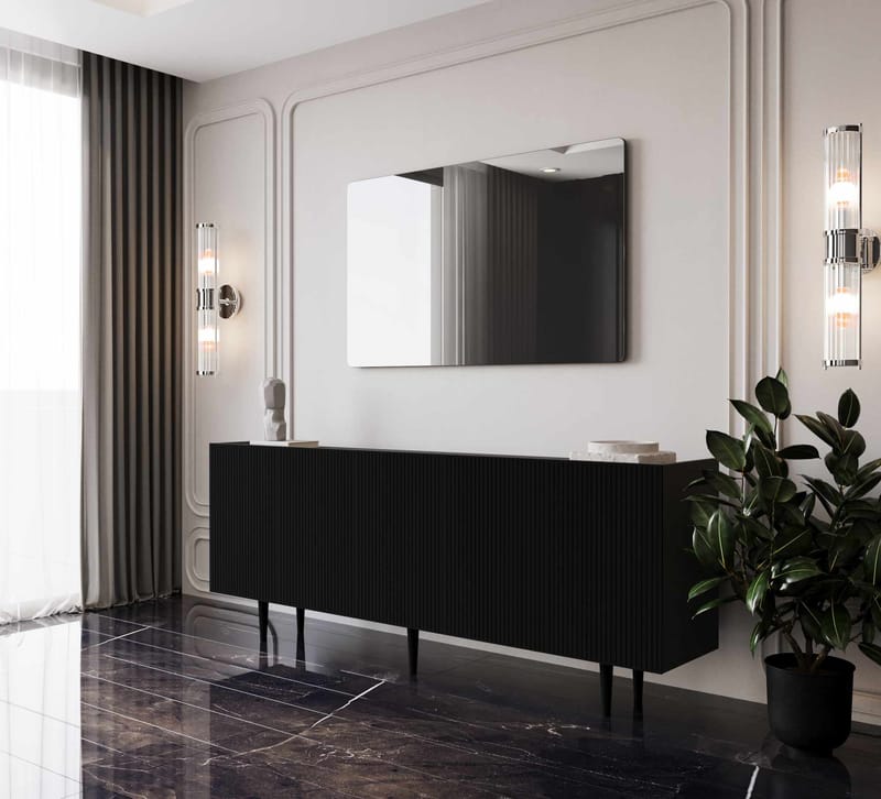 Capella Konsolbord 200x60x40 cm - Svart - Möbler - Vardagsrum - Soffbord & vardagsrumsbord - Avlastningsbord & konsolbord