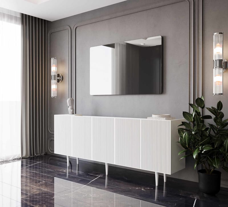 Capella Konsolbord 200x60x40 cm - Vit - Möbler - Vardagsrum - Soffbord & vardagsrumsbord - Avlastningsbord & konsolbord