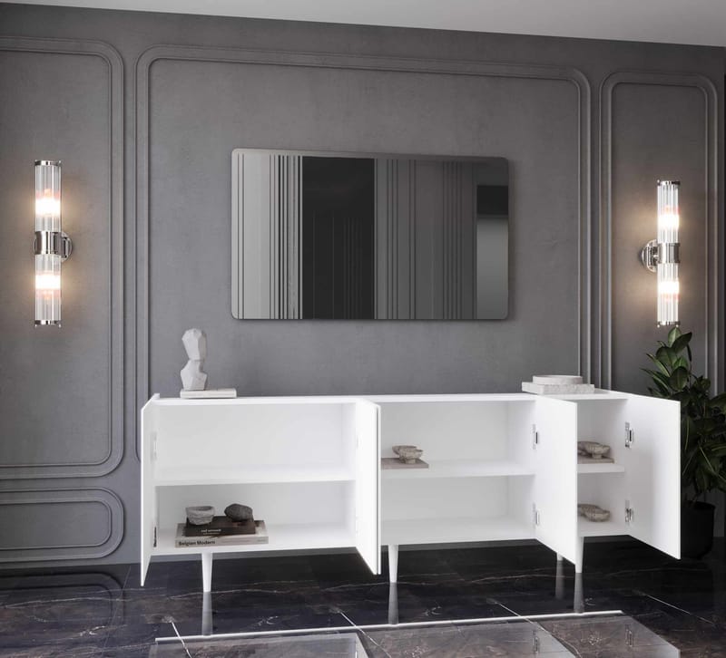 Capella Konsolbord 200x60x40 cm - Vit - Möbler - Vardagsrum - Soffbord & vardagsrumsbord - Avlastningsbord & konsolbord