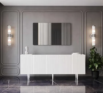 Capella Konsolbord 200x60x40 cm - Vit - Möbler - Vardagsrum - Soffbord & vardagsrumsbord - Avlastningsbord & konsolbord