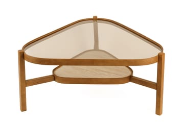 Capella Soffbord 95x48x95 cm - Valnöt och travertin - Möbler - Vardagsrum - Soffbord & vardagsrumsbord - Soffbord