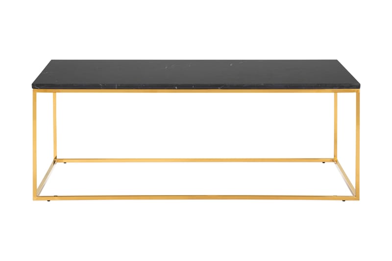 CARRIE Soffbord 120 cm Marmor/Svart/Mässing - Bord - Marmorbord - Soffbord
