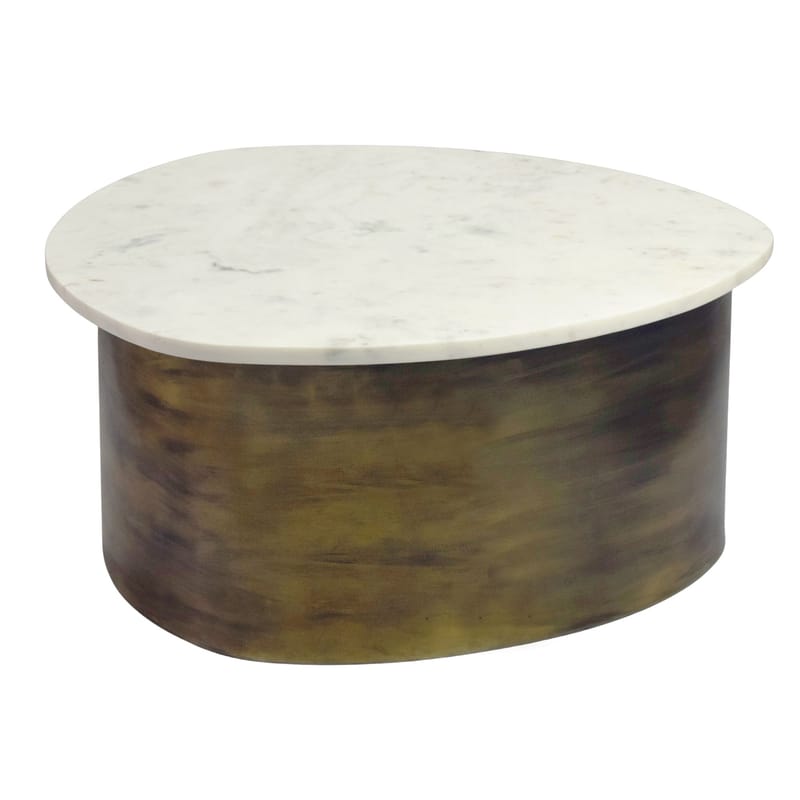 Cedrik Soffbord med marmorskiva - vit / guld - Möbler - Vardagsrum - Soffbord & vardagsrumsbord - Soffbord