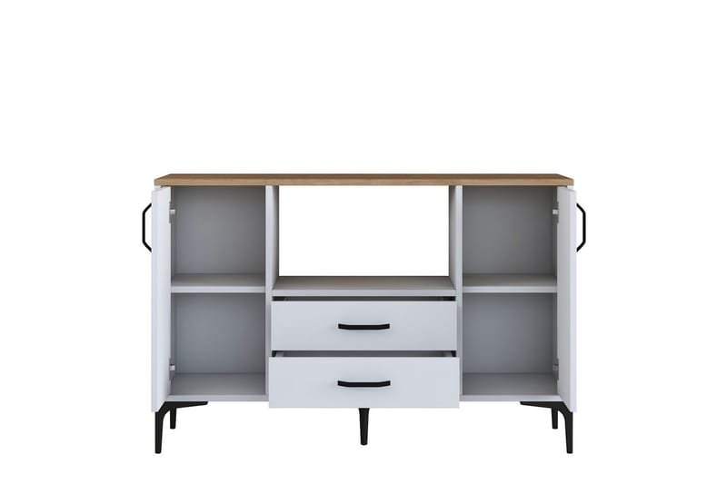 Cerreta Konsollbord 120 cm - Mediumfärgat trä/Vit - Möbler - Vardagsrum - Soffbord & vardagsrumsbord - Avlastningsbord & konsolbord