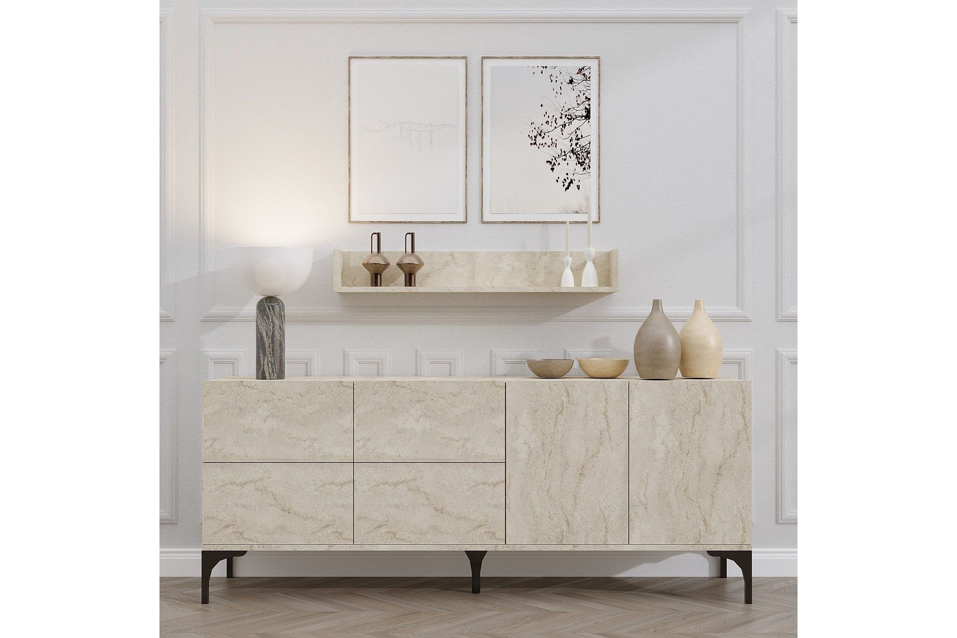 cerreta konsollbord 180 cm - beige