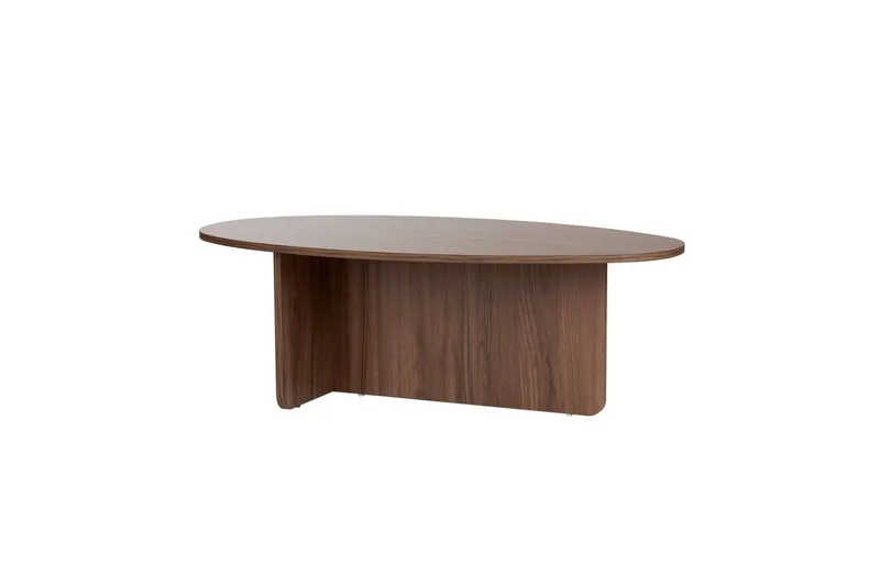 Ceyra Ovalt Soffbord 120 cm i Trä, Brun