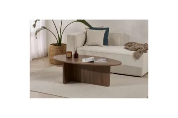 Ceyra Ovalt Soffbord 120 cm i Trä - Brun - Möbler - Vardagsrum - Soffbord & vardagsrumsbord - Soffbord