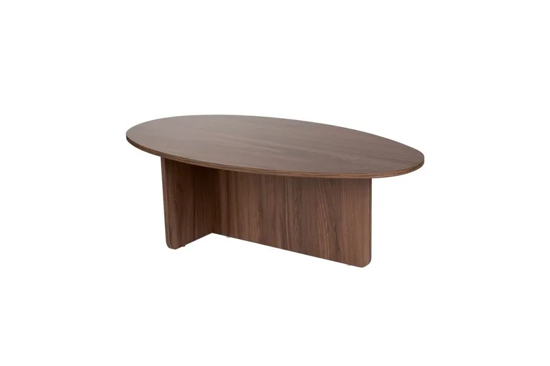 Ceyra Ovalt Soffbord 120 cm i Trä - Brun - Möbler - Vardagsrum - Soffbord & vardagsrumsbord - Soffbord