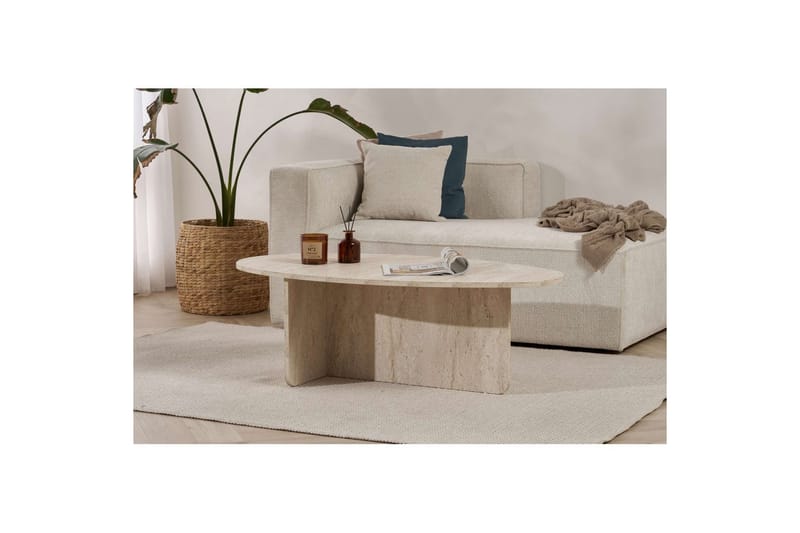 Ceyra Soffbord 120 cm - Beige - Möbler - Vardagsrum - Soffbord & vardagsrumsbord - Soffbord