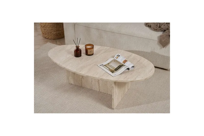 Ceyra Soffbord 120 cm - Beige - Möbler - Vardagsrum - Soffbord & vardagsrumsbord - Soffbord