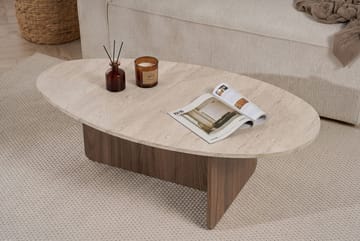 Ceyra Soffbord 120x40x65 cm - Travertine Walnut - Möbler - Vardagsrum - Soffbord & vardagsrumsbord - Soffbord