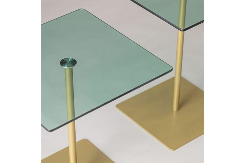Challur Soffbord 40 cm - Guld/Grön - Möbler - Vardagsrum - Soffbord & vardagsrumsbord - Soffbord